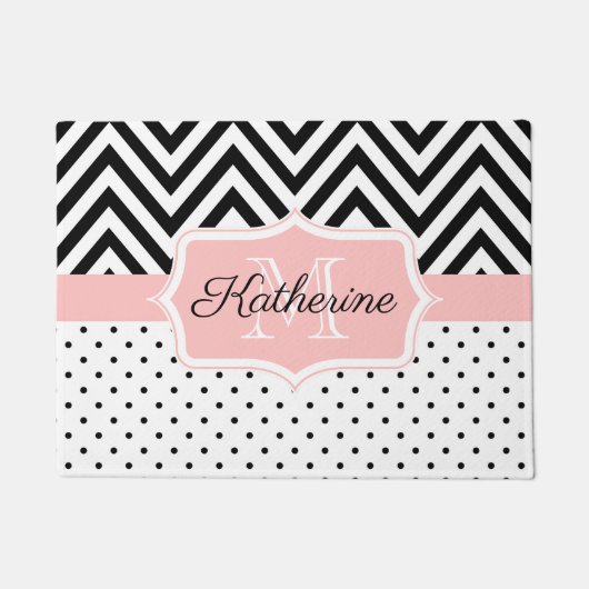 Paillasson Points mignons et Chevron (Devant)