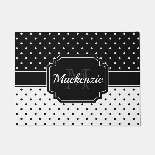 Paillasson Points noirs et blancs (Devant)