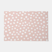 Paillasson Points Posters de animaux Fluds Points Rose Et Bla (Devant)