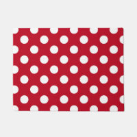 pois blancs en rouge