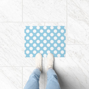 Paillasson Pois Bleus, Motif Pointe Polka, Points, Pointe