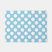 Paillasson Pois Bleus, Motif Pointe Polka, Points, Pointe (Devant)