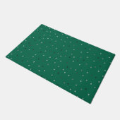 Paillasson Pois d'argent sur vert (Incliné)