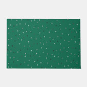 Paillasson Pois d'argent sur vert (Devant)