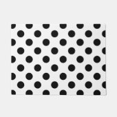 Paillasson Pois noirs en blanc (Devant)