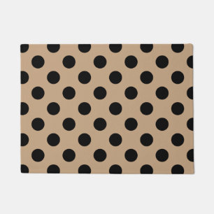 Paillasson Pois noirs sur beige