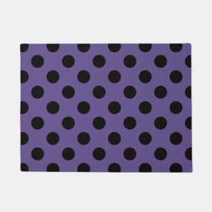 Paillasson Pois noirs sur ultra violet