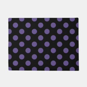 Paillasson Pois ultra violets en noir