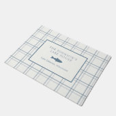 Paillasson Poisson Bleu de la Maison de Lac Plaid Classable (Incliné)