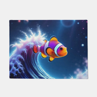 Paillasson Poisson clown cosmique