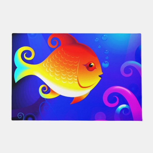 Paillasson Poisson de dessin (Devant)