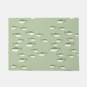 Paillasson Poisson vert olive (Devant)