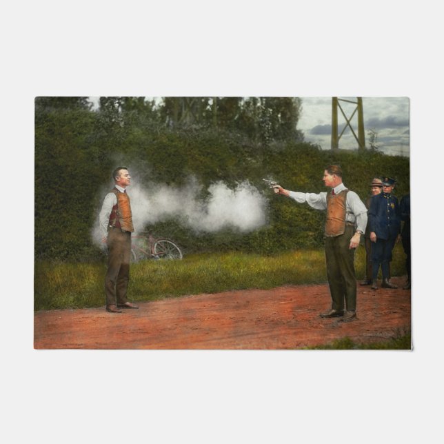 Paillasson Police - un vrai muet 1923 (Devant)