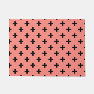 Paillasson Polka noire croise sur pêche