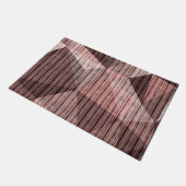 Paillasson Polygone de texture beige et brune (Incliné)