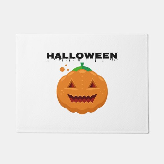 Paillasson pomme d'halloween (Devant)