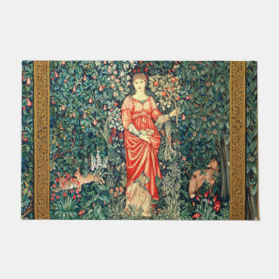 PAILLASSON POMONA TENANT DES FRUITS EN VERDURE, ANIMAUX FORES