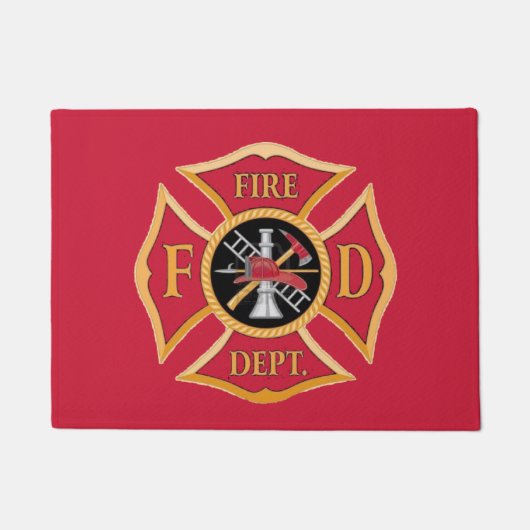 Paillasson Pompier Maltese Cross Door Mat (Devant)