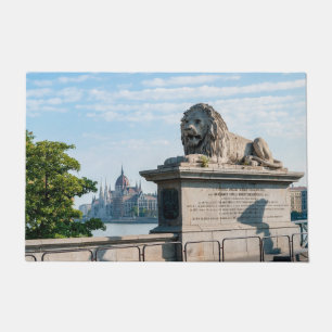 Paillasson Pont de Chaîne Szechenyi et Parlement de Budapest