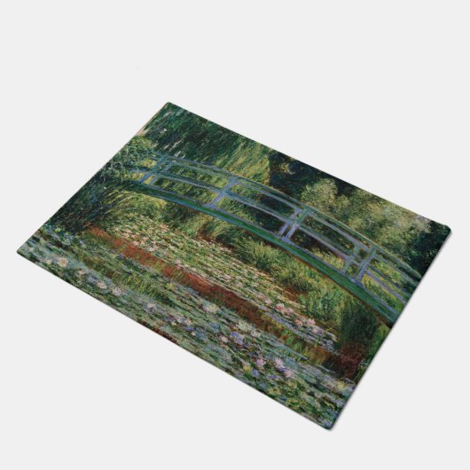 Paillasson Pont japonais sur l'étang Lily par Monet (Incliné)