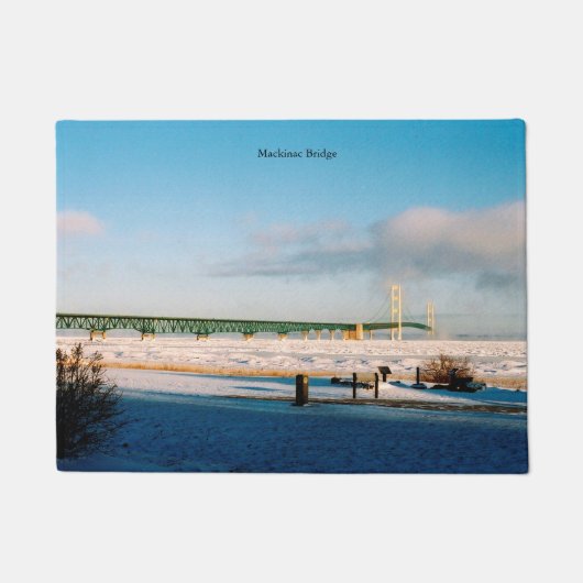 Paillasson Pont Mackinaw Matelas de porte d'hiver de Mackinaw (Devant)