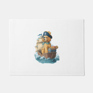 Paillasson Poodle Pirate � Drôle de chien de mer