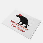 Paillasson Pooping Dog What's Under the Snow (Incliné)