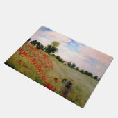 Paillasson Poppies rouges par Monet - Poppy Field Parasol Fem (Incliné)