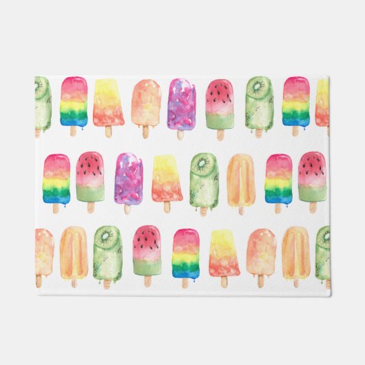 Paillasson Popsicles aquarelles (Devant)