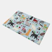 Paillasson Pormat de chats de Noël (Incliné)