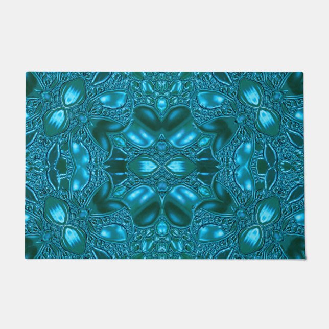Paillasson Pormat Motif turquoise (Devant)