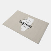 Paillasson Port de la famille de l'Illinois (Incliné)