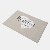 Paillasson Port de la famille Monogram de Caroline du Sud (Incliné)