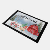 Paillasson Port de Noël de ferme (Incliné)