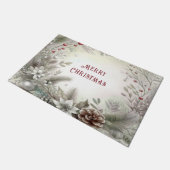 Paillasson Port de Noël de vacances d'hiver (Incliné)
