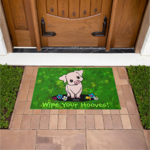 Paillasson Porte à porcelet mignonne