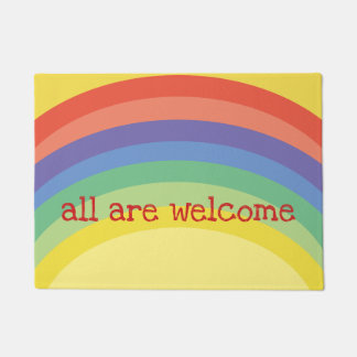 Paillasson Porte arc-en-ciel