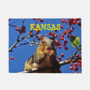 Paillasson Porte Carré de l'écureuil Kansas Fox