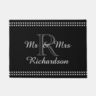 Paillasson PORTE CHIC MAT_ " M. et Mme" _NAME/MONOGRAM