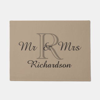 Paillasson PORTE CHIC MAT_ " M. et Mme" _NAME/MONOGRAM