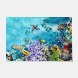 Paillasson Porte colorée Sea Life | Ocean Marine Doormat