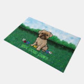 Paillasson Porte d'aide du jardin Griffon de Bruxelles (Incliné)