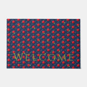 Paillasson Porte d'alimentation à fleurs (Devant)