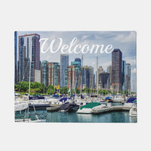 Paillasson Porte de bienvenue du port de Chicago