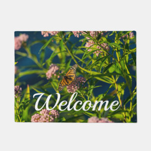 Paillasson Porte De Bienvenue Monarque Et Milkweed