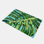 Paillasson Porte de bienvenue Tropical Monstera Leaf (Incliné)