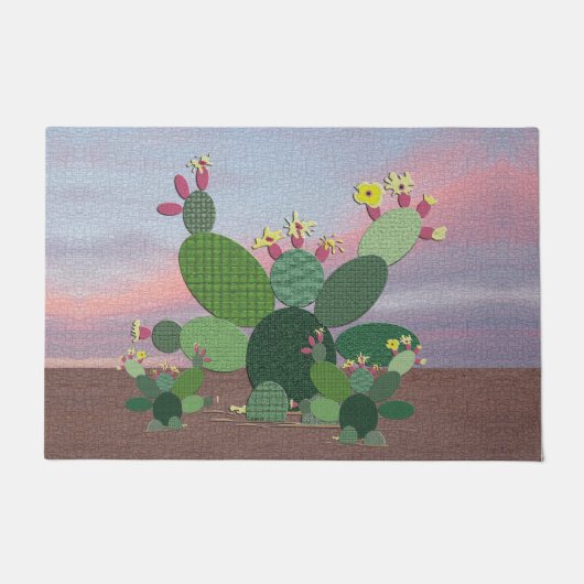 Paillasson Porte de Calico Cactus (Devant)
