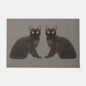 Paillasson Porte de chats birmans (Devant)