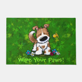 Paillasson Porte de chien mignonne d'aide de jardin (Devant)