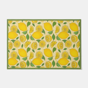 Paillasson Porte de citron, Mat d'accueil de citron, Décor d